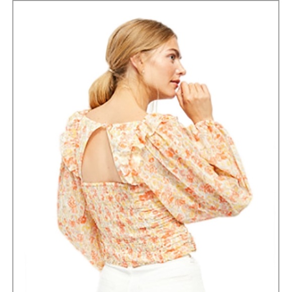 Free People Mabel Printed Blouse in Spring Combo - Picture 3 of 8